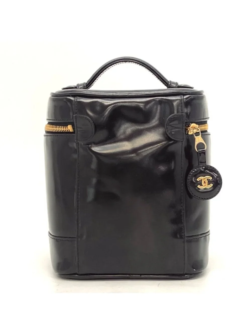 Chanel Vanity Bag CC Logo Black Seal